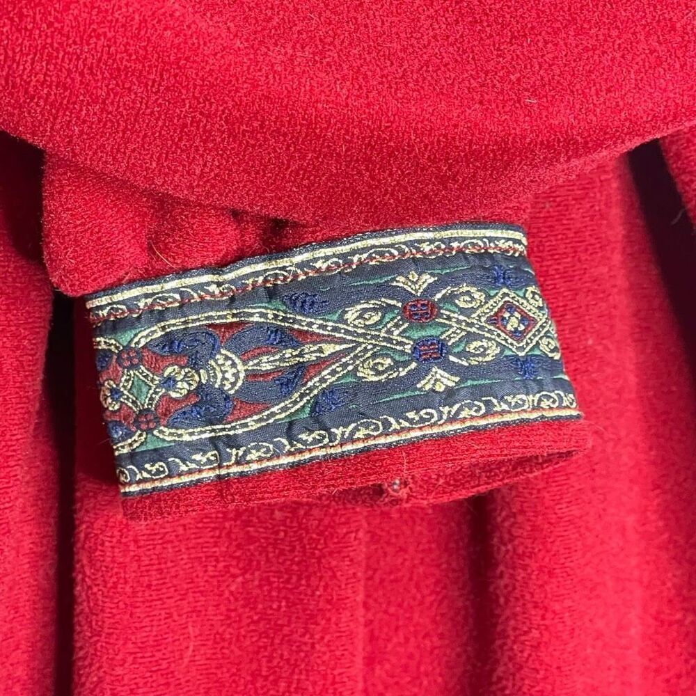 Vintage Vanity Fair Robe Red Velour Zip Up Long Sleeve Women’s Size Medium - Picture 14 of 14